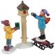 Lemax The Bird Feeders (Set of 3) - Figurine Set
