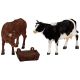 Lemax Feeding Cow & Bull (Set of 3) - Figurine Set