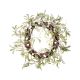 45cm Green Mistletoe Wreath with White Berries
