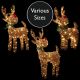 Christmas Big Nose Reindeer with Warm White LEDs - Size Options
