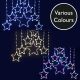 1.2m x 1.2m Christmas Star LED Curtain Lights - Colour choices