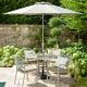 Hartman Berkeley 4 Seat Dining Table with Parasol