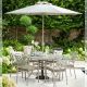 Hartman Berkeley 6 Seater Garden Dining Set with Parasol