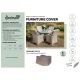 Hartman Eton 4 Seat Round Dining Set Protective Outdoor Furniture Cover