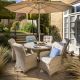 Hartman Eton 6 Seat Round Dining Set with 3m Parasol