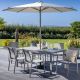 Hartman Rio 6 Seat Rectangular Dining Set with 3m Parasol