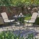 Kettler Savita Bistro Set with Stone Cushions (other accessories not included)