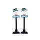 Lemax 'Snowman Street Lamp' Figurine Set
