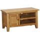 Oak 1 Door 1 Shelf Small TV Unit - Oak Furniture