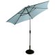 Supremo Riviera Crank & Tilt Parasol - Duck Egg Blue Shade