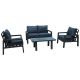 Supremo Tobago 4 Seater Aluminium Garden Lounge Set