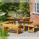 Tom Chambers - Coxwald Table and Benches Set (accessories not included)