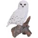 Vivid Arts Real Life Owls - Snowy Owl Garden Ornament