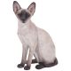 Vivid Arts Real Life Cats - Sitting Siamese Cat Garden Ornament