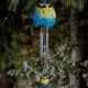Solar Blue Tit Windchime Light